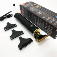 Машинка для стрижки волос и бороды Domotec MS 437 USB, аккумуляторная, 3 насадки