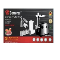 Мясорубка электрическая Domotec MS 2027, 5‑в‑1 (соковыжималка и овощной шредер)