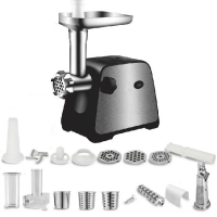 Мясорубка электрическая Domotec MS 2027, 5‑в‑1 (соковыжималка и овощной шредер)