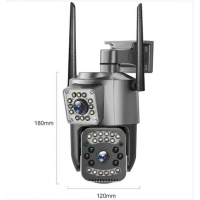 Смарт-камера уличная TS-32W, с двойным объективом, WiFi и RJ45, ночное видение, IP66 Смарт-камера уличная TS-32W, с двойным объективом, WiFi и RJ45, ночное видение, IP66