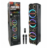 Колонка акустическая ZQS8315, 3×40 Вт, с 2 беспроводными микрофонами