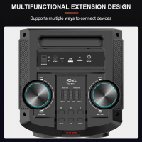 Колонка акустическая ZQS8315, 3×40 Вт, с 2 беспроводными микрофонами Колонка акустическая ZQS8315, 3×40 Вт, с 2 беспроводными микрофонами