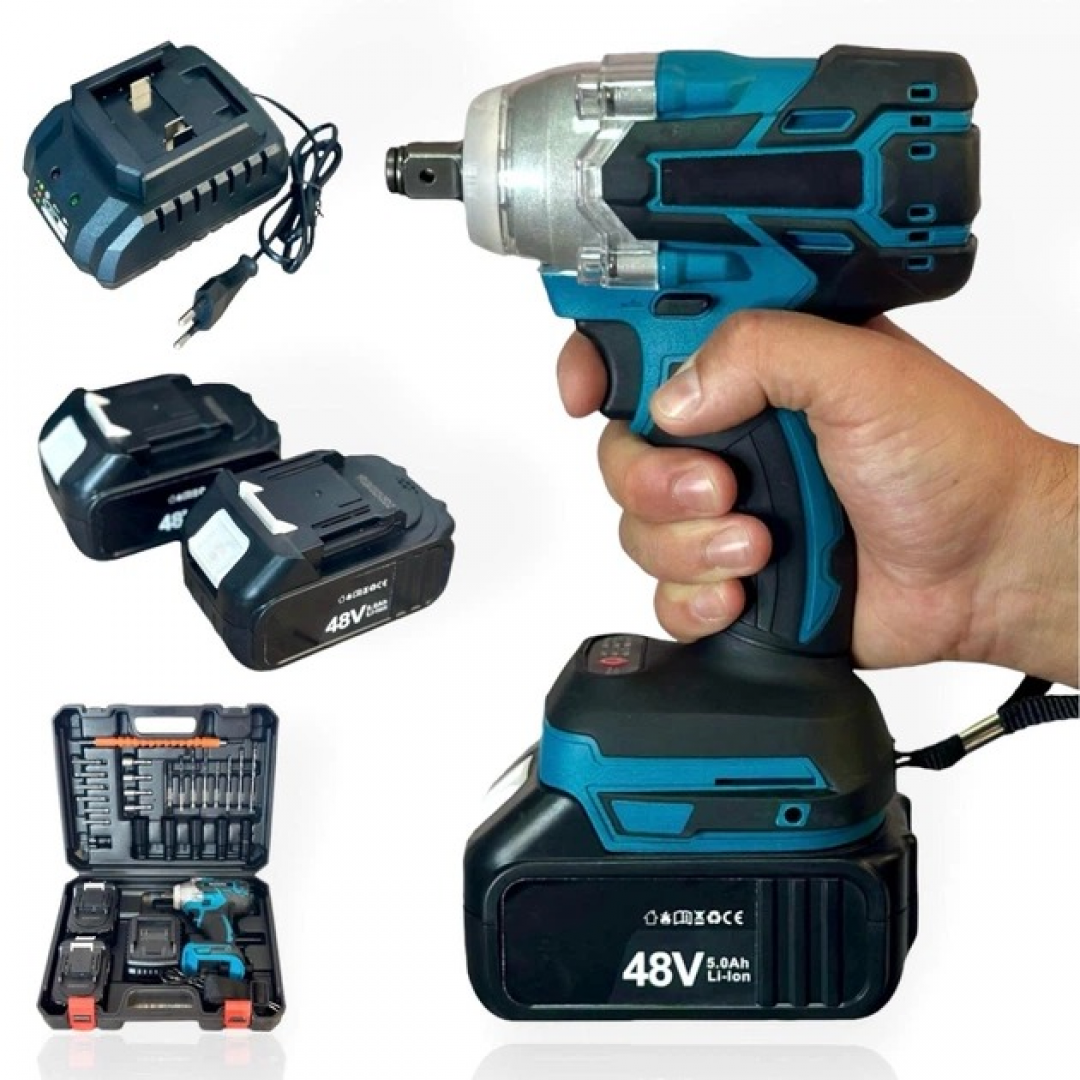 Гайковерт аккумуляторный D-2, 48V, 2 батареи, с набором инструментов Гайковерт аккумуляторный D-2, 48V, 2 батареи, с набором инструментов