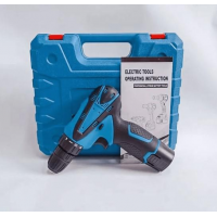 Шуруповерт аккумуляторный D-15, 12V, 2 аккумулятора, с набором инструментов в кейсе Шуруповерт аккумуляторный D-15, 12V, 2 аккумулятора, с набором инструментов в кейсе