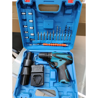 Шуруповерт аккумуляторный D-15, 12V, 2 аккумулятора, с набором инструментов в кейсе Шуруповерт аккумуляторный D-15, 12V, 2 аккумулятора, с набором инструментов в кейсе