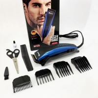 Машинка для стрижки Domotec MS‑3302, 220 В, с регулируемыми насадками