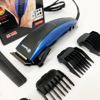 Машинка для стрижки Domotec MS‑3302, 220 В, с регулируемыми насадками