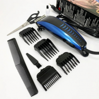 Машинка для стрижки Domotec MS‑3302, 220 В, с регулируемыми насадками