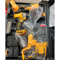 Набор аккумуляторных инструментов D-14 3в1 (перфоратор, угловая шлифмашина, гайковерт), 48V