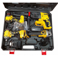 Набор аккумуляторных инструментов 4 в 1 D-12, 48V, гайковерт, болгарка, шуруповерт, перфоратор