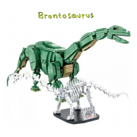 Конструктор «Бронтозавр + окаменелости», 612005, 731 деталь