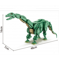 Конструктор «Бронтозавр + окаменелости», 612005, 731 деталь