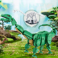 Конструктор «Бронтозавр + окаменелости», 612005, 731 деталь