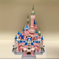 Конструктор «Розовый замок мечты», 613003, 9963 детали, с подсветкой Конструктор «Розовый замок мечты», 613003, 9963 детали, с подсветкой