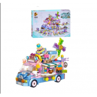 Конструктор «Кофейная тележка 12 в 1», 633076, 528 деталей