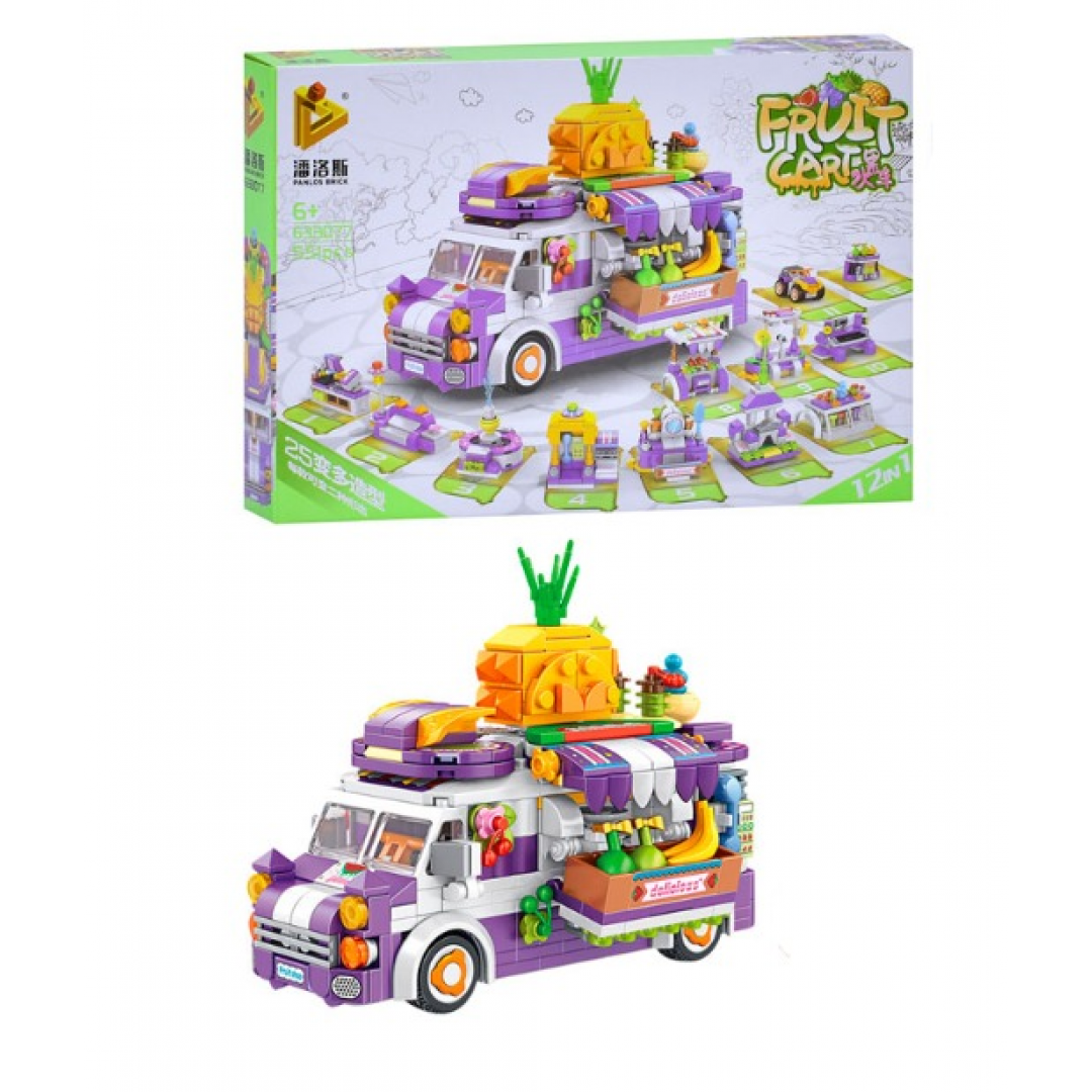 Конструктор «Фруктовая тележка 12 в 1», 633077, 12 моделей Конструктор «Фруктовая тележка 12 в 1», 633077, 12 моделей