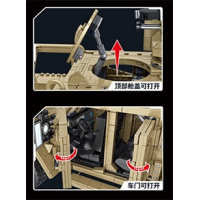 Конструктор «Бронированная машина JLTV», 628013, 2479 деталей