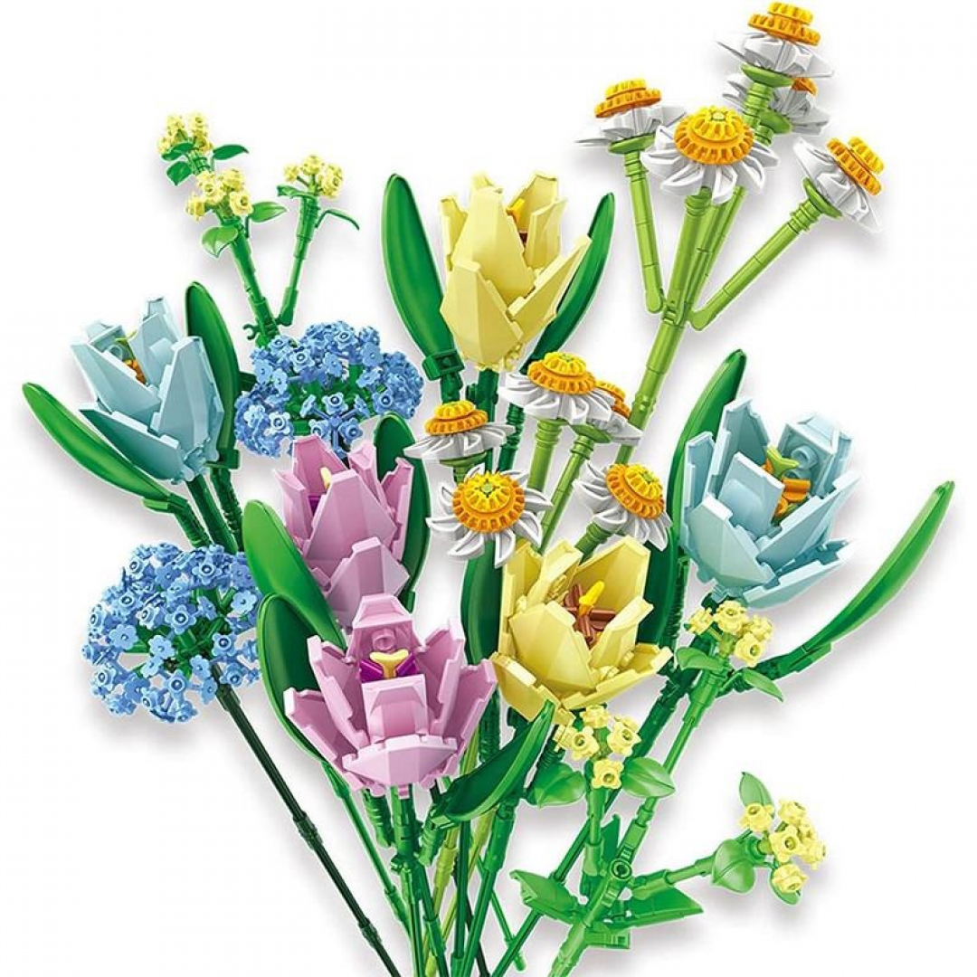 Конструктор «Букет тюльпанов», 655008, 837 деталей Конструктор «Букет тюльпанов», 655008, 837 деталей