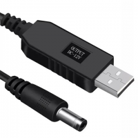 Кабель-переходник для роутера USB – DC 5.5x2.1 мм, 12V