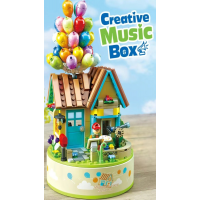 Конструктор «Музыкальная шкатулка-домик с воздушными шарами», 656014, 528 деталей