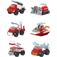 Конструктор «Пожарная машина-трансформер», 659003, 6 в 1