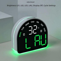 Часы настольные 5522, с температурой, будильником и отображением дней недели