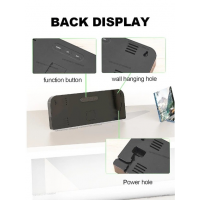 Часы настольные-настенные GH0707, с оранжевой и белой подсветкой, температурой, будильником