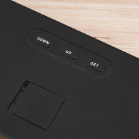 Часы настольные-настенные GH0707, с оранжевой и белой подсветкой, температурой, будильником