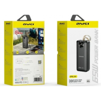 Моб. зарядка Power Bank Awei PA-34, 30000 mAh, PD 65 W