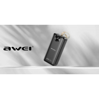 Моб. зарядка Power Bank Awei PA-34, 30000 mAh, PD 65 W