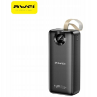Моб. зарядка Power Bank Awei PA-34, 30000 mAh, PD 65 W