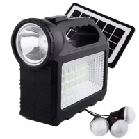 Портативная станция для зарядки GD 101, с солнечной панелью и 3 LED лампами