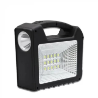 Портативная станция для зарядки GD 103, с солнечной панелью и 3 LED лампами