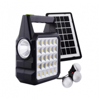 Портативная станция для зарядки GD 105, с солнечной панелью и 3 LED лампами