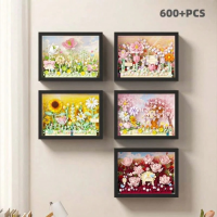 Конструктор «Цветочное панно Гибискус», M3130, 713 деталей