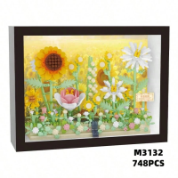 Конструктор «Цветочное панно Полевые цветы», M3132, 748 деталей