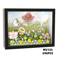 Конструктор «Цветочное панно Полевые цветы», M3133, 696 деталей