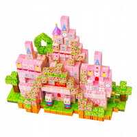 Магнитный конструктор «Розовый замок», BL101-200, 200 деталей