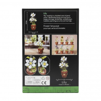 Конструктор «Белые лилии в горшке», 116-4, 393 детали Конструктор «Белые лилии в горшке», 116-4, 393 детали