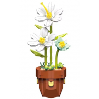 Конструктор «Белые лилии в горшке», 116-4, 393 детали Конструктор «Белые лилии в горшке», 116-4, 393 детали