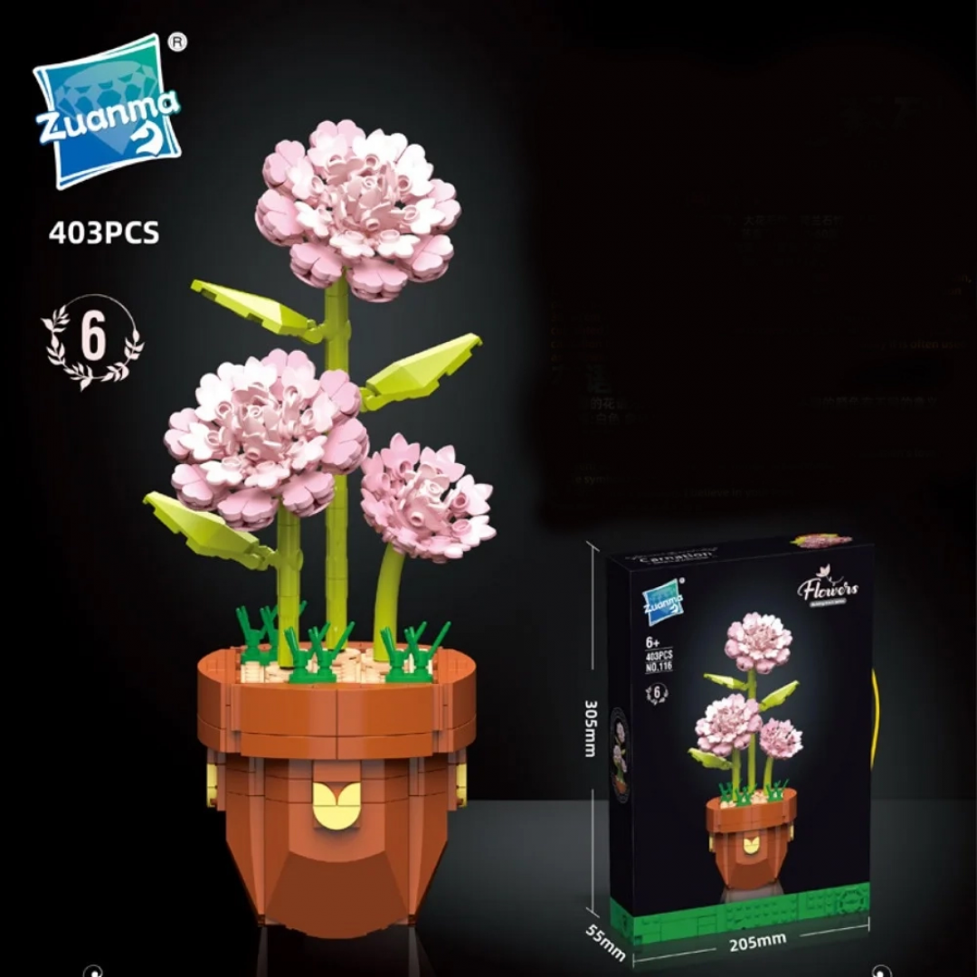 Конструктор «Гвоздика в горшке», 116-6, 403 детали Конструктор «Гвоздика в горшке», 116-6, 403 детали