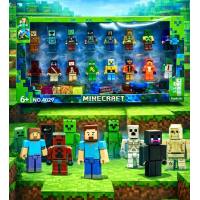 Набор фигурок «Minecraft», 4029, 16 фигурок + 1 сюрприз, магнитные кубики