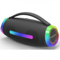 Портативная Bluetooth колонка MS-3643BT-W с беспроводным микрофоном, RGB-подсветка, USB, SD, FM, AUX, 20 Вт