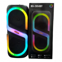 Портативная акустическая колонка MS-2054BT, Bluetooth, USB, SD, FM, AUX, RGB-подсветка, 50 Вт