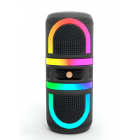 Портативная акустическая колонка MS-2048BT, Bluetooth, USB, SD, FM, AUX, RGB-подсветка, 50 Вт