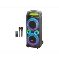 Портативная акустическая колонка ZXX-9900, Bluetooth, 2×10″, RGB, караоке, 2 микрофона