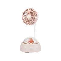 Вентилятор настольный Mini Fan Cool Summer SY88-68, аккумуляторный, 3 режима, подсветка, гибкая ножка, Type-C