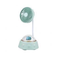 Вентилятор настольный Mini Fan Cool Summer SY88-68, аккумуляторный, 3 режима, подсветка, гибкая ножка, Type-C