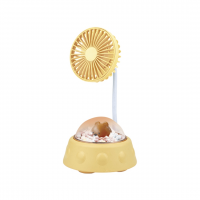 Вентилятор настольный Mini Fan Cool Summer SY88-68, аккумуляторный, 3 режима, подсветка, гибкая ножка, Type-C