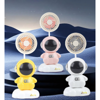 Вентилятор настольный Desktop Fan Y6, аккумуляторный, 3 режима, подсветка, гибкая ножка, точилка